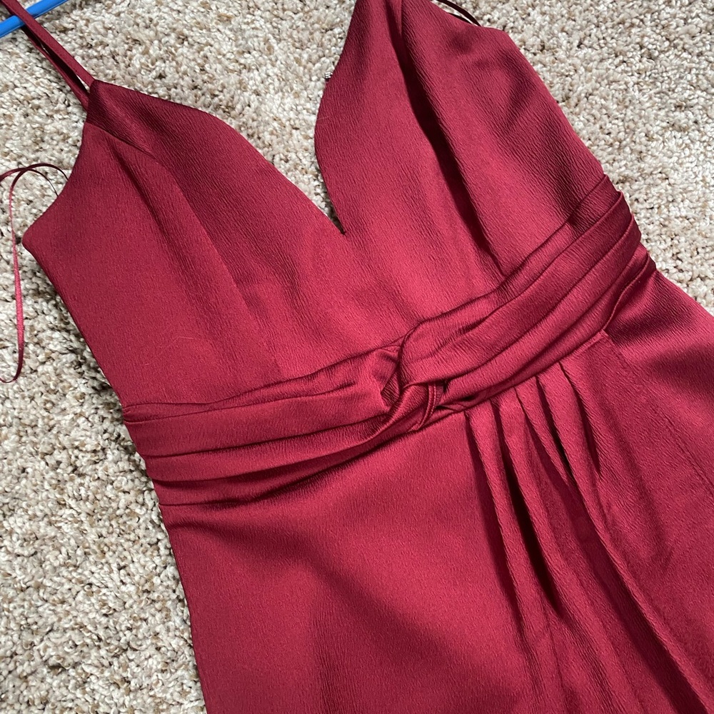 Express Burgundy Women's Midi Dress